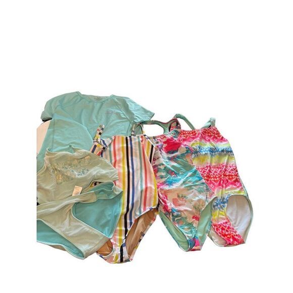 Old Navy & Under Armour /Vineyard vines Girls' Swimsuit Bundle  Size: 14 - Picture 1 of 12